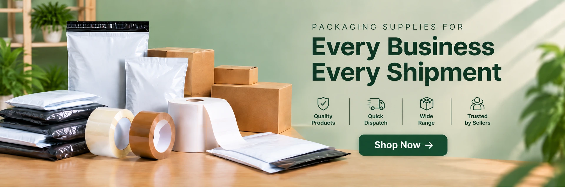 Packaging supplies for ecommerce sellers from Pack Street