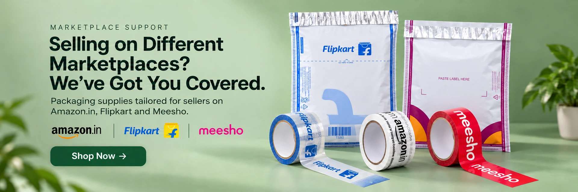 Marketplace packaging supplies for Amazon, Flipkart and Meesho sellers